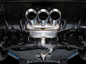 Honda Civic Type R Performance Exhaust - AWE Tuning - Cat Back, Touring Edition - Chrome Silver - 2023+